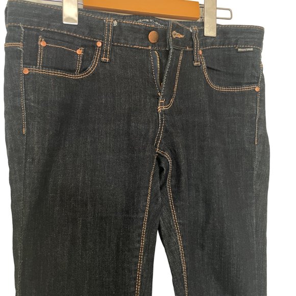 Dark Blue Stretchy Skinny Denim Jeans - Picture 2 of 6